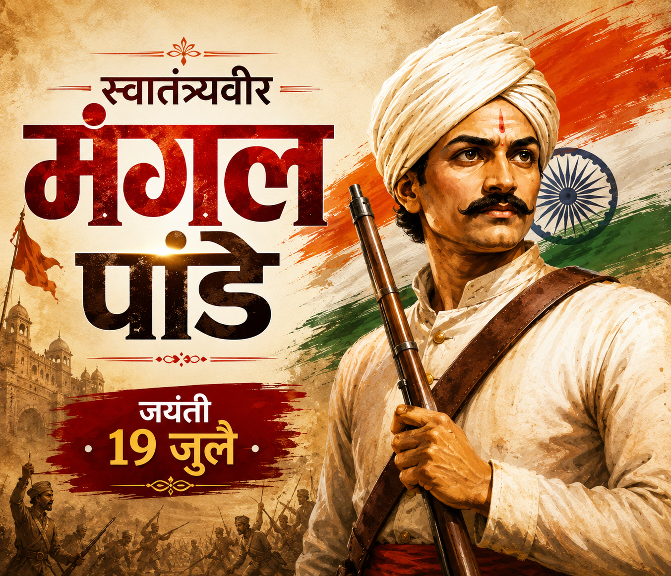 स्वातंत्र्यवीर मंगल पांडे जयंती