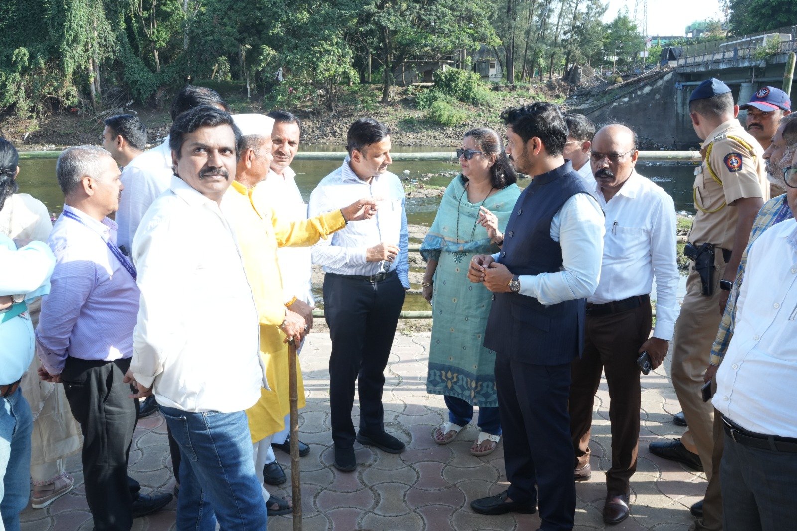 विसर्जन घाटांवर सुरक्षा, सुविधांची महापौर लांडगे यांच्याकडून पाहणी