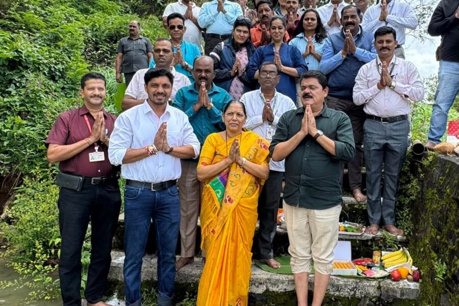 महापौर रवी लांडगे यांच्या हस्ते पवना धरणावर जलपूजन
